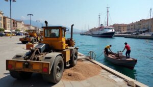 Il Porto Antico segna un nuovo inizio: abbattute dieci palme malate in un'operazione di rinnovamento