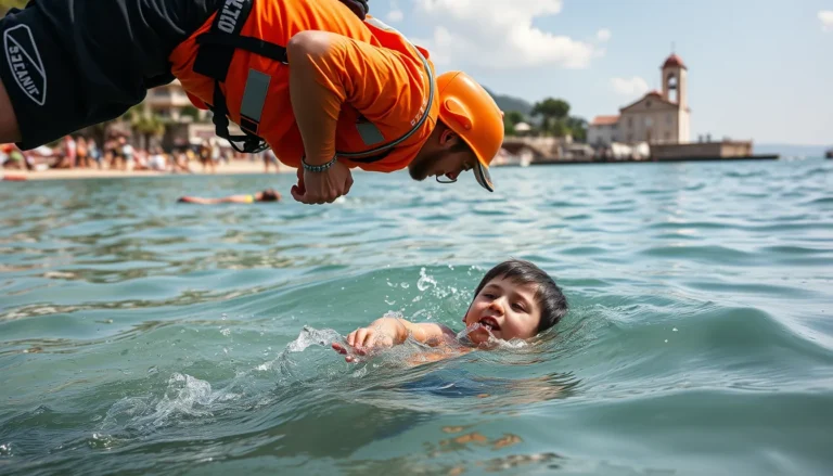 Bambino rischia di annegare, la vigilessa Federica Giorlando si tuffa e lo salva